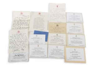 Collection of Royal invitation cards to events at Sandringham hosted by Queen Elizabeth II, other