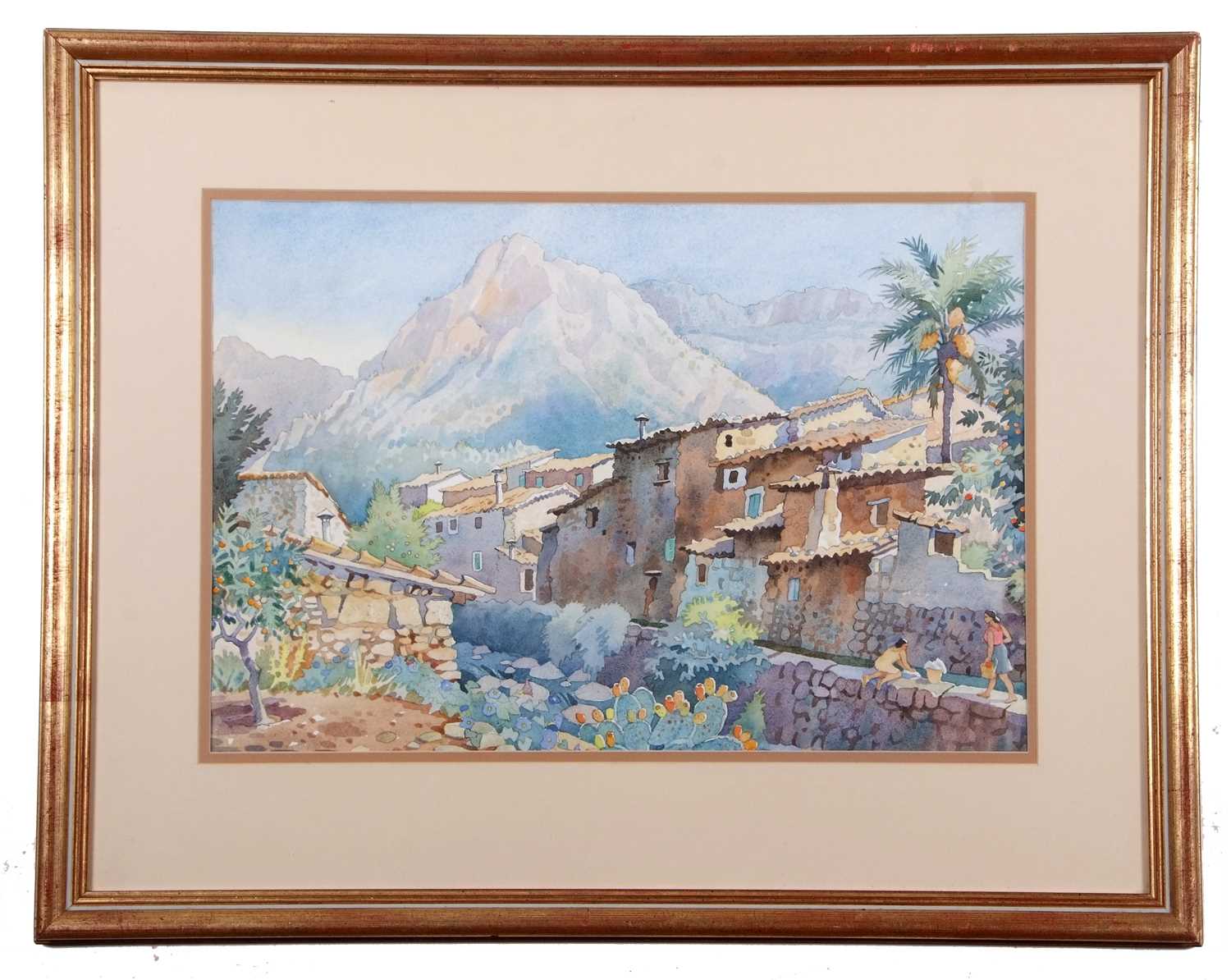 Attributed to Arthur Victor Coverley Price (1901-1988), Italian landscape, watercolour, signed ( - Image 2 of 4