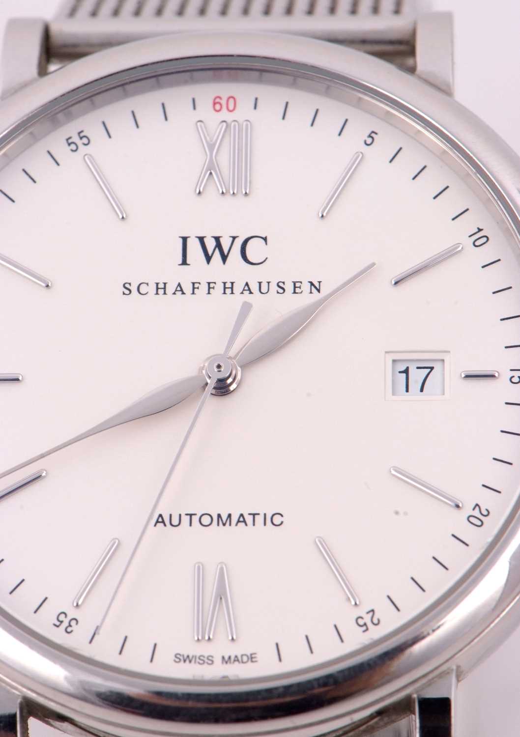 A IWC (International Watch Company) Portofino gents wristwatch, reference IW356505, box, card and - Image 4 of 12