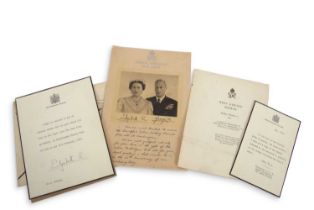 Group of Royal ephemera including Silver wedding of George VI and Queen Elizabeth with facsimile