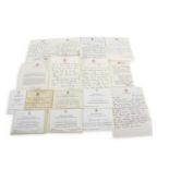 Collection of royal ephemera mainly invitation cards to garden parties, invitation to celebrate