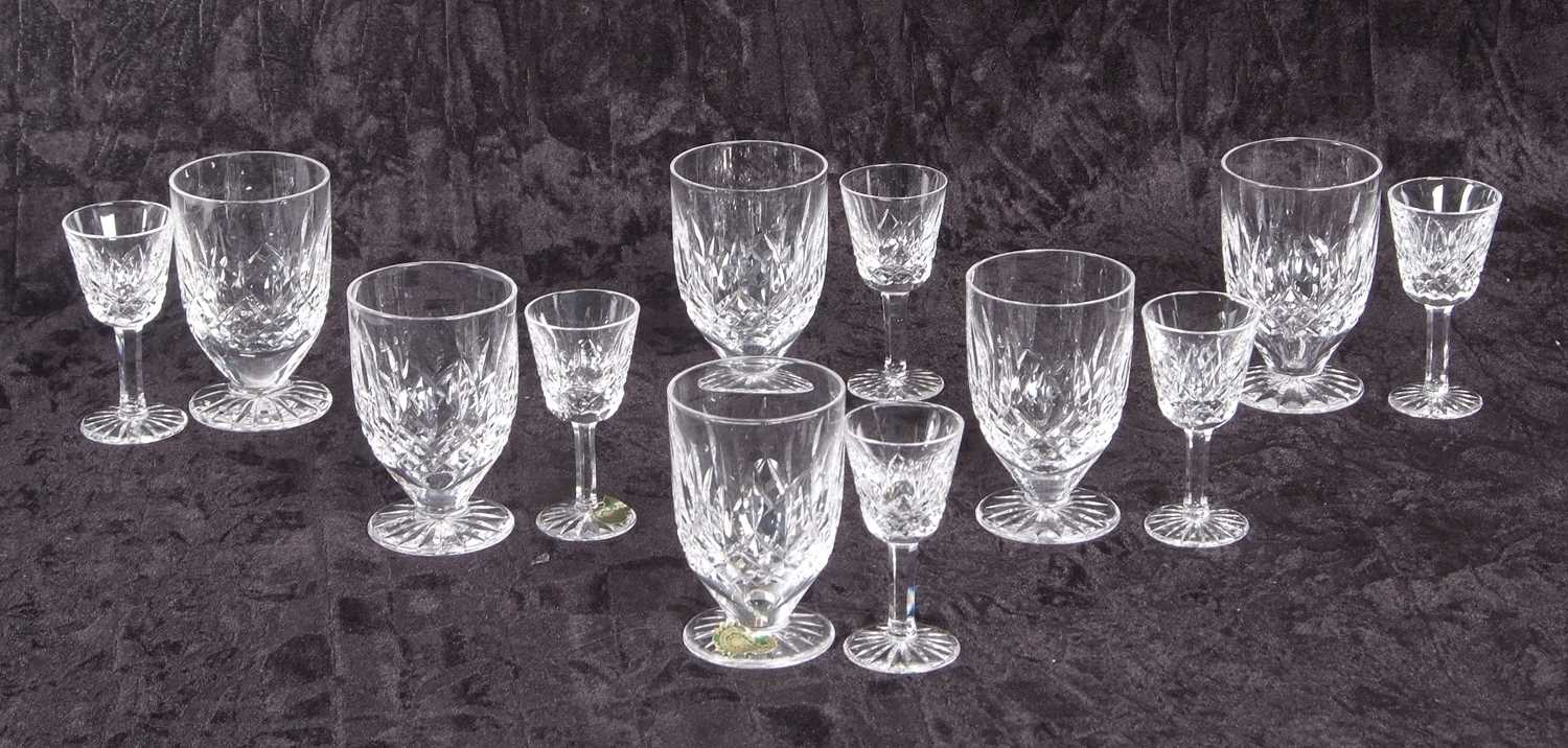 A group of Waterford glass comprising six liqueur glasses and six further cordial glasses All in - Image 2 of 6