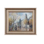 Roland Davies (1904-1993) View of Whitehall, oil on board, signed lower right, 20x24cn, framed