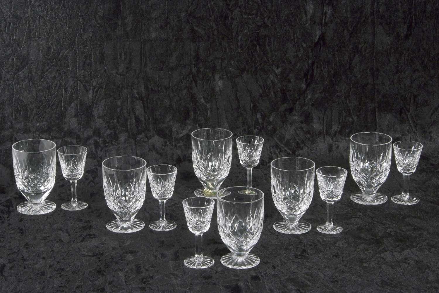 A group of Waterford glass comprising six liqueur glasses and six further cordial glasses All in - Image 5 of 6