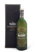 Cased bottle of Glenfiddich Malt Scotch Whisky produced on Christmas Day 1986 on the 100th