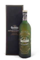 Cased bottle of Glenfiddich Malt Scotch Whisky produced on Christmas Day 1986 on the 100th