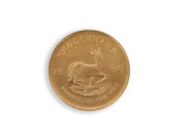 A South African Krugerrand dated 1980