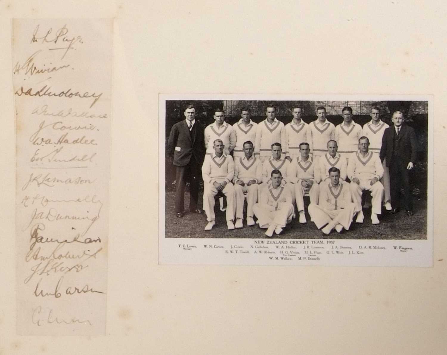 A framed photograph of the West Indies cricket team 1933 with original signatures of players below - Image 3 of 3