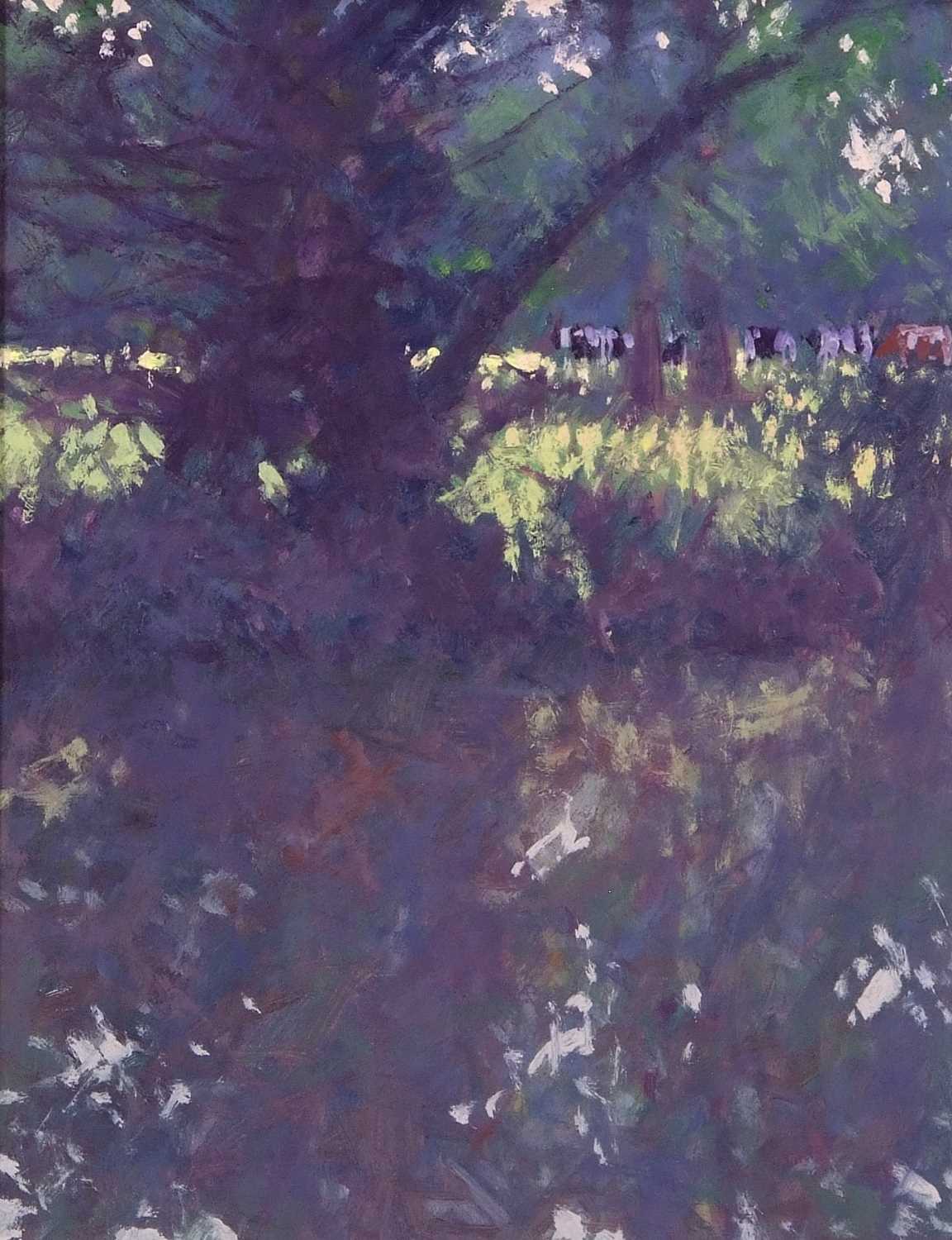 Oliver Warman RBA ROI (British, b.1932), 'High Summer', oil on board, signed, 26x33cm, framed, ROI - Image 2 of 4