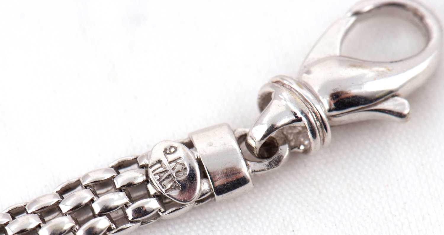 An Art Deco precious metal and diamond ladies wristwatch, the end link of the bracelet is stamped - Image 9 of 9