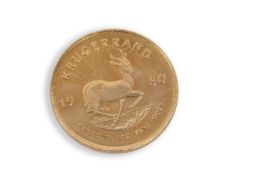 A South African Krugerrand dated 1980