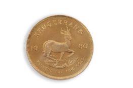 A South African Krugerrand dated 1980