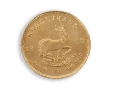 A South African Krugerrand dated 1980