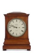 Barnsdale, Brunswick Place, London a Victorian bracket clock set in an architectural mahogany