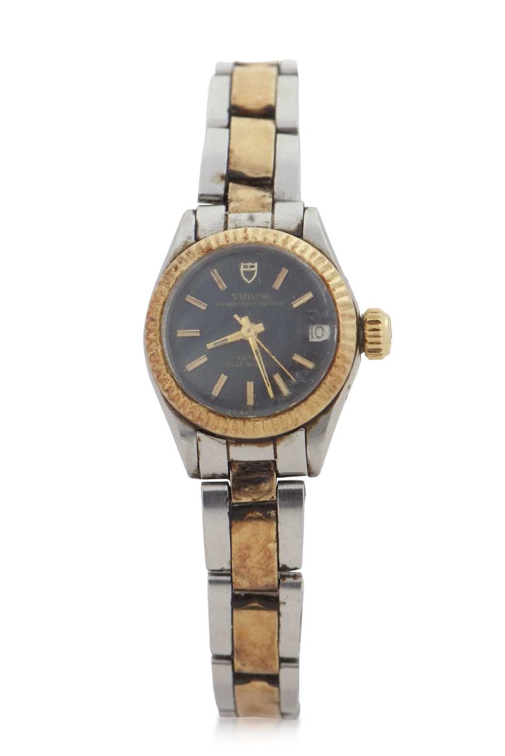 A ladies Tudor Princess Oyster date, it has an automatic movement, a Rolex stamped bracelet clasp - Image 2 of 8