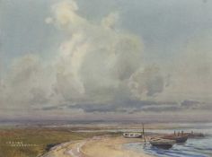 Gerald Ackermann RA (1876-1960), Blakeney, watercolour, signed, 23x32cm, unframed, mounted.