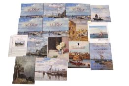 One box: Edward Seago interest including Exhibition / Galllery catalogues including Taylor