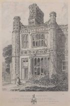 John Sell Cotman (British,1782-1842), 'Part of East Barsham House', etching from 'A Series of