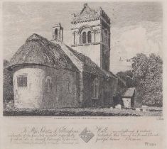 John Sell Cotman (British,1782-1842), 'North east view of Gillingham Church', engraving from 'A