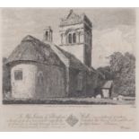 John Sell Cotman (British,1782-1842), 'North east view of Gillingham Church', engraving from 'A