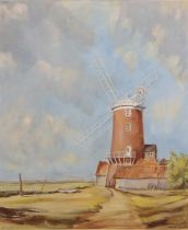 David Hardcastle (British, 20th century), Cley Mill, oil on board, signed and dated 1976, 49x59cm,