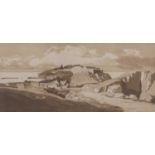 Attributed to John Sell Cotman (1814-1878), 'Granville', pencil sketch on paper, unsigned, 20x41.