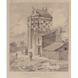 John Sell Cotman (1782-1842), 'A Tower on the Ramparts, Yarmouth Norfolk', etching, published