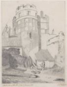After John Sell Cotman (British,1782-1842), 'South side of the South Gate, Yarmouth', pencil on