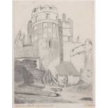 After John Sell Cotman (British,1782-1842), 'South side of the South Gate, Yarmouth', pencil on
