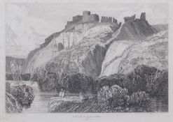 John Sell Cotman (British,1782-1842), 'Chateau Gaillard, South West View', engraving, from '