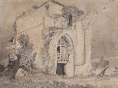 John Sell Cotman (1782-1842)), 'Bromholm Priory', plate XVI in "A Series of Etchings illustrative of