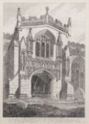 John Sell Cotman (British,1782-1842), 'Walpole St Peter, South Porch of Church', engraving from 'A