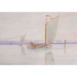 Charles Harmony Harrison (1842-1902), 'Breydon Water', watercolour, signed and dated 1900, unframed,
