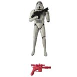 A 1997 Stormtrooper figure, from the Star Wars room alarm / laser tag game