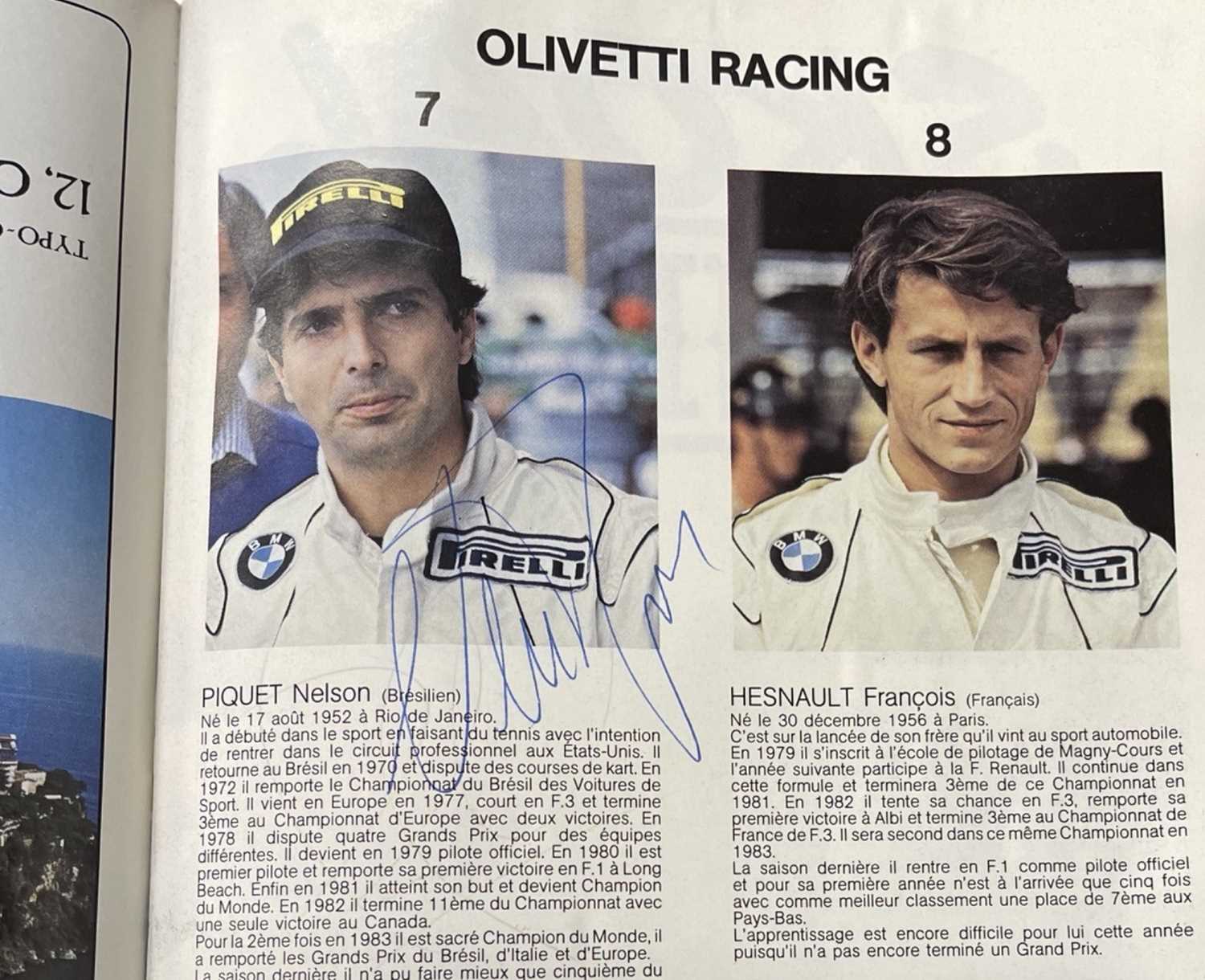 A Monaco 1985 Grand Prix programme, together with a British Grand Prix programme, both signed by - Image 5 of 11