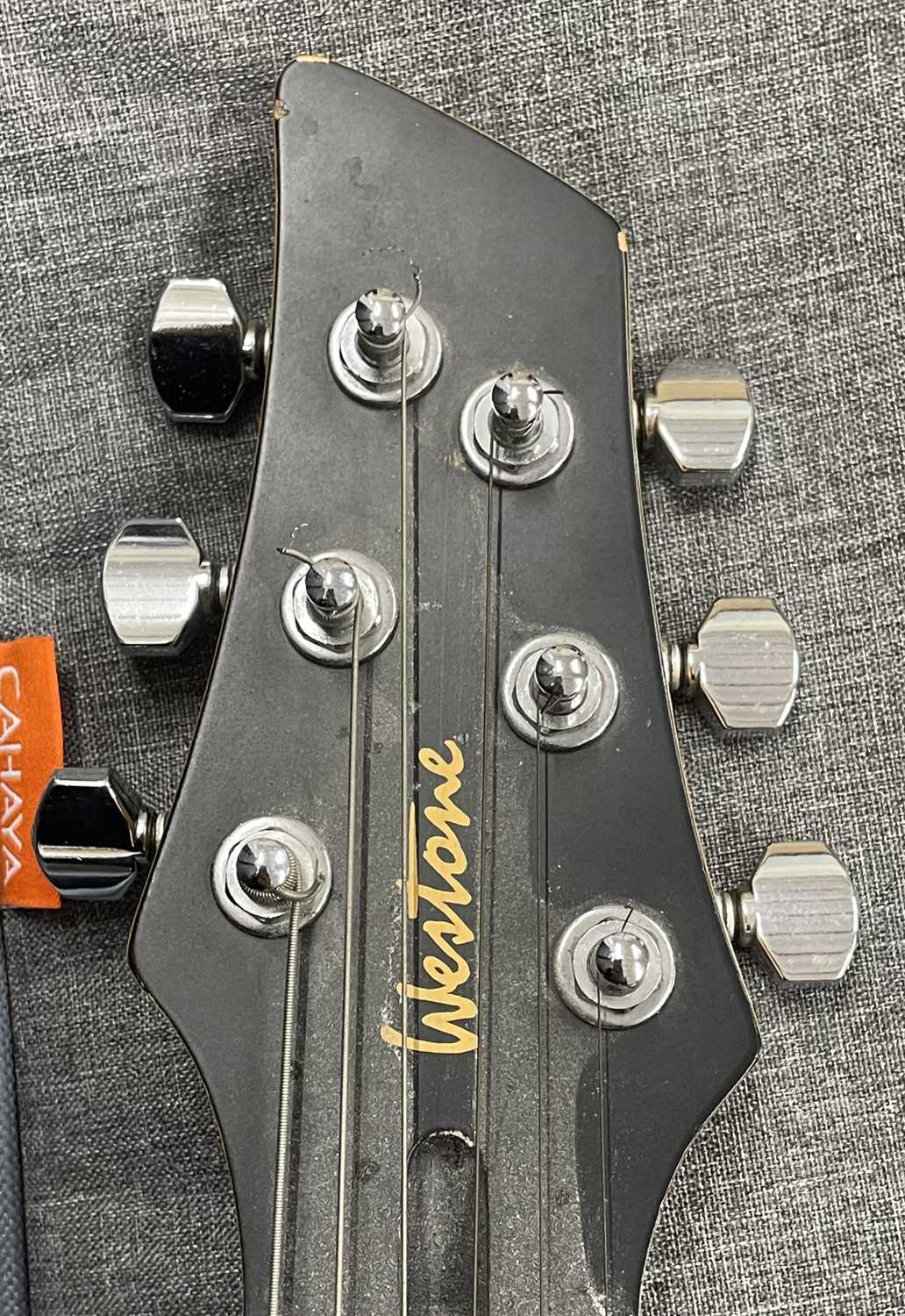 A 1990s Westone Prestige Series Cutlass Custom electric guitar in black. Serial number: WP00054 Some - Image 3 of 8