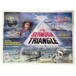 A British quad poster for The Bermuda Triangle, featuring artwork by Chantrell. Some wear and tear