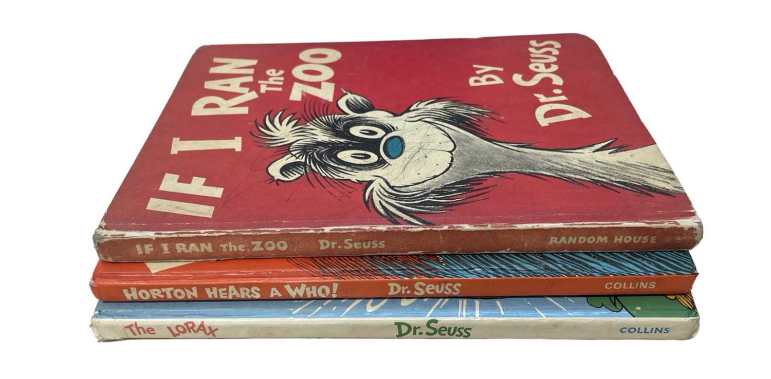 A trio of vintage Dr Seuss books, to include: - If I Ran the Zoo, 1950: Random House - The Lorax, - Image 2 of 2