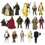 A collection of vintage Star Wars action figures, all marked LFL, to include: - Darth Vader (