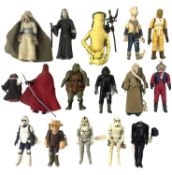 A collection of vintage Star Wars action figures, all marked LFL, to include: - Darth Vader (