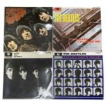 Four BEATLES 12" vinyl LPs, to include: - With the Beatles, Parlophone, PMC 1206 - A Hard Day's