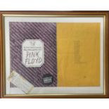 PINK FLOYD: Framed tour programme and original ticket stub for Earls Court, May 18th/19th 1973