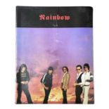 A 1980 tour programme for Rainbow, featuring the late Ronnie James Dio