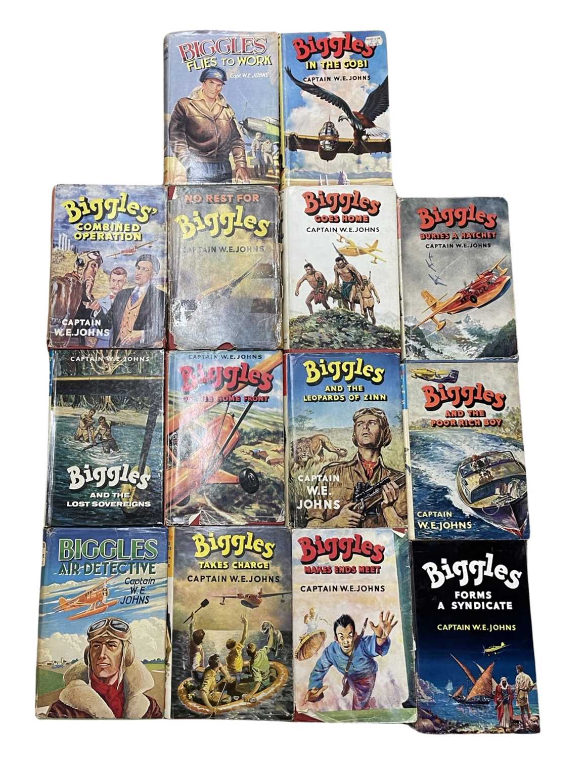 W E JOHNS: A collection of Biggles books (various editions), to include: - Biggles and the Lost - Image 2 of 2