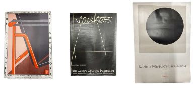 Three exhibition posters, to include: - 2003 Guggenheim - Kazimir Malevich: Suprematism - Tubular