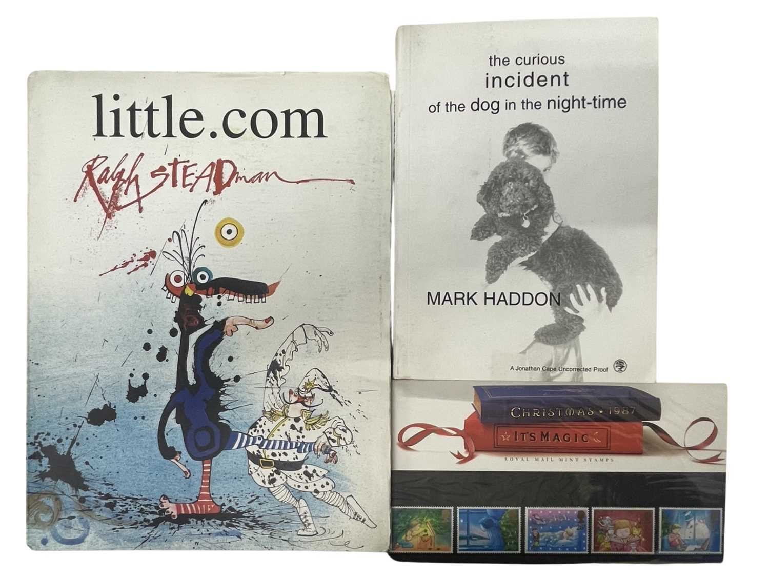 A mixed lot of literary interest, to include: - A proof copy of Ralph Steadman's LITTLE.COM,