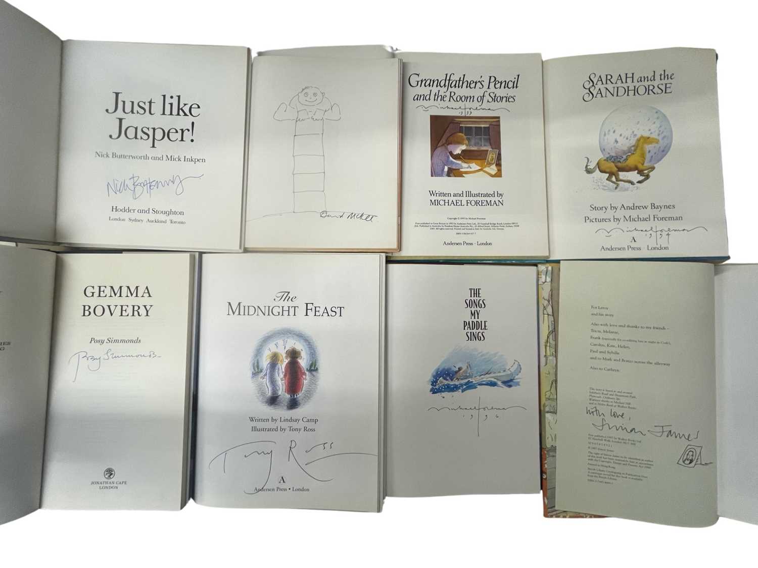 Children's first edition inscribed books, 8 titles: NICK BUTTERWORTH AND MICK INKPEN: JUST LIKE - Image 2 of 2