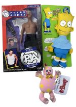 A mixed lot of 1990s throwback dolls and figures, to include: - A Boxed Peter Andre doll by