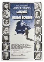 MURDER ON THE ORIENT EXPRESS, British one sheet poster. Poirot mystery starring Albert Finney,