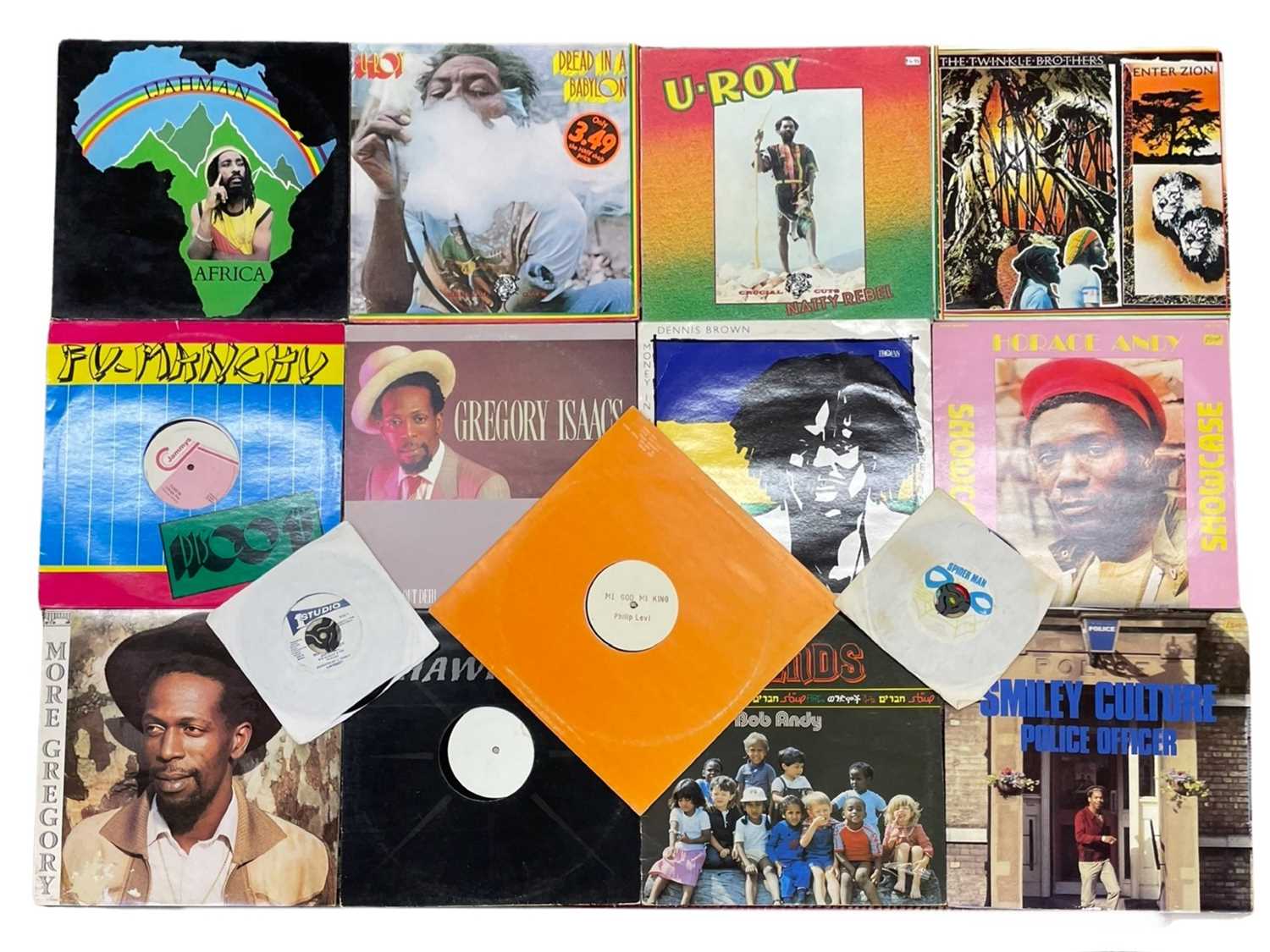 A mixed lot of various Reggae LPs, to include: - U-ROY - Ijahman - The Twinkle Brothers - Smiley